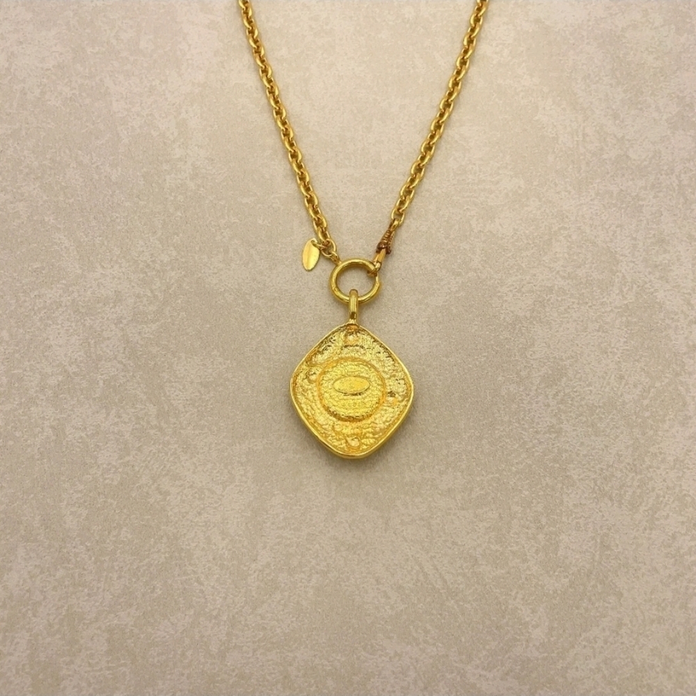 Authen Chanel Coco Arabesque Diamond Pearl Necklace Engraved 3893 W/Box - Picture 9 of 16